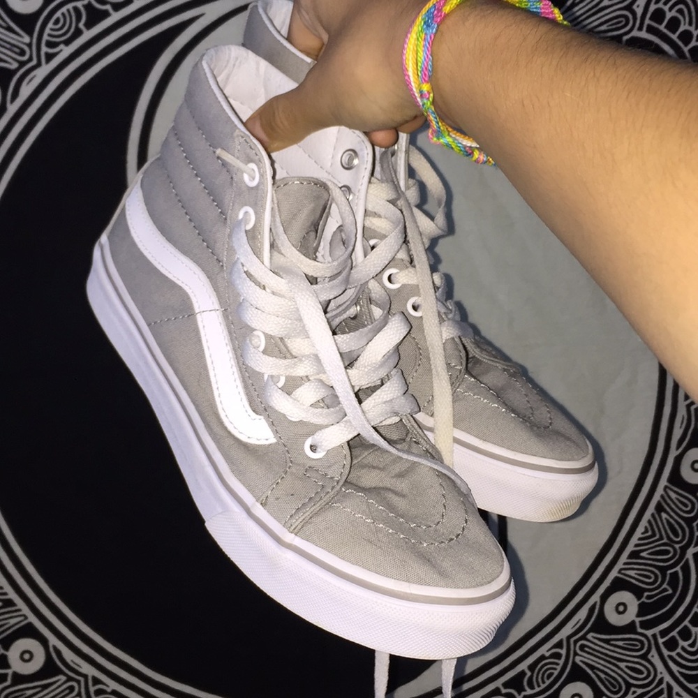 High top Grey vans